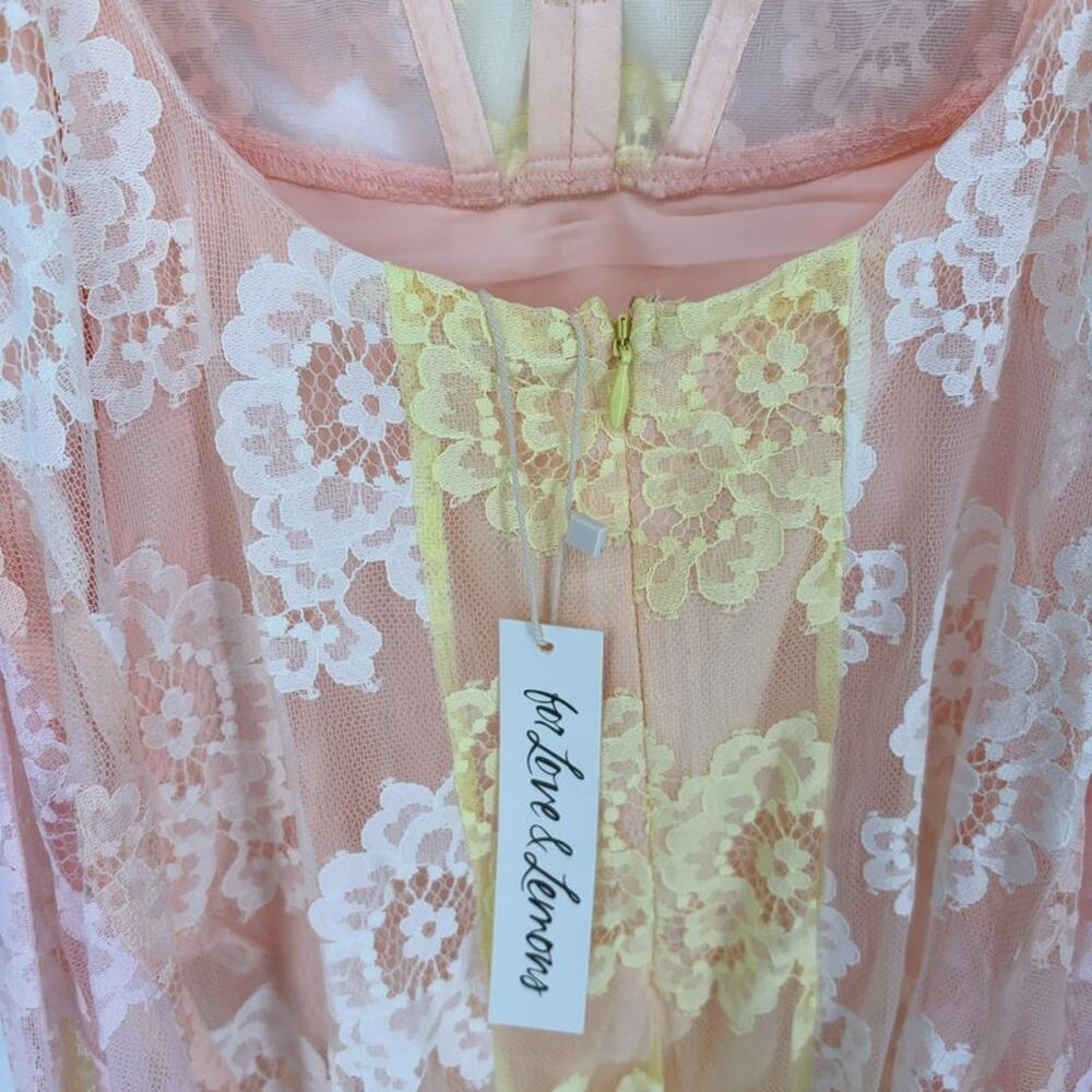 For Love And Lemons Blossom Floral Maxi Dress Size S - Picture 4 of 5